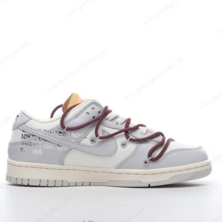 Günstiger Nike Dunk Low x Off-White ‘Grau Weiß’ Schuhe DM1602-102