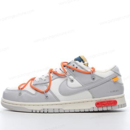Günstiger Nike Dunk Low x Off-White ‘Grau Weiß’ Schuhe DM1602-104
