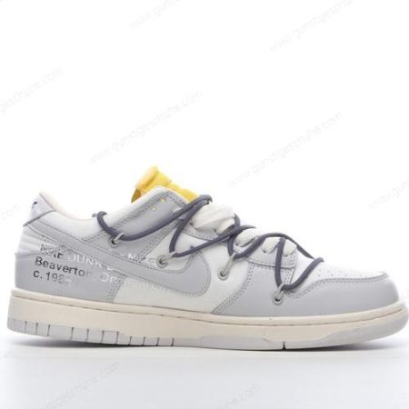 Günstiger Nike Dunk Low x Off-White ‘Grau Weiß’ Schuhe DM1602-105