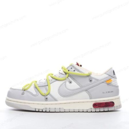 Günstiger Nike Dunk Low x Off-White ‘Grau Weiß’ Schuhe DM1602-106