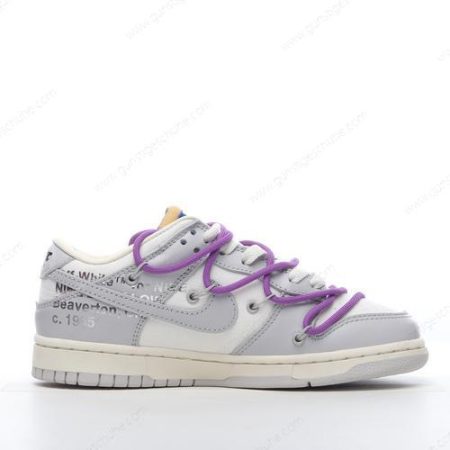 Günstiger Nike Dunk Low x Off-White ‘Grau Weiß’ Schuhe DM1602-107