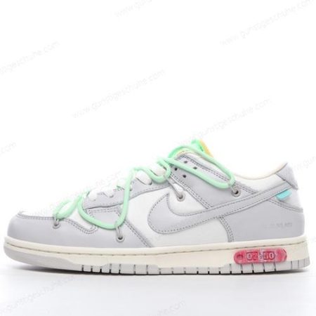 Günstiger Nike Dunk Low x Off-White ‘Grau Weiß’ Schuhe DM1602-108
