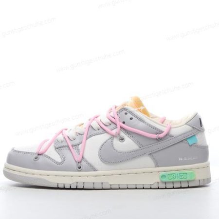 Günstiger Nike Dunk Low x Off-White ‘Grau Weiß’ Schuhe DM1602-109