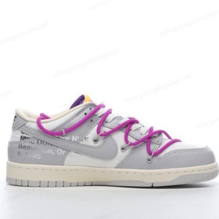Günstiger Nike Dunk Low x Off-White ‘Grau Weiß’ Schuhe DM1602-111