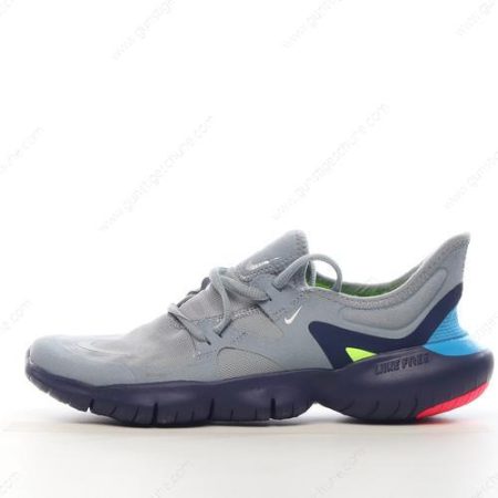 Günstiger Nike Free RN 5 ‘Blau Grau’ Schuhe