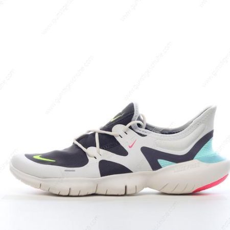 Günstiger Nike Free RN 5 ‘Schwarz Weiß Blau’ Schuhe AQ1316-100