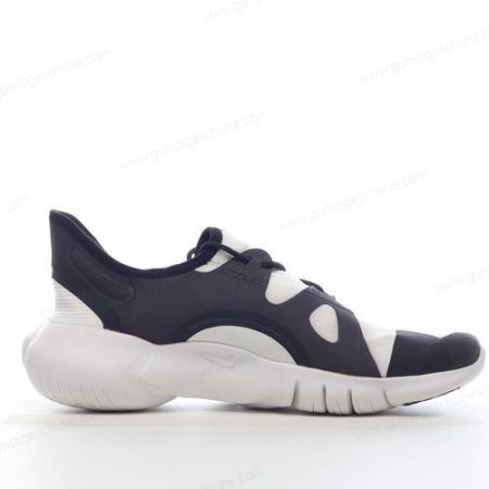 Günstiger Nike Free RN 5 ‘Weiß Schwarz’ Schuhe AQ1289-102