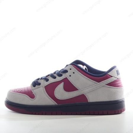 Günstiger Nike SB Dunk Low ‘Grau Rot’ Schuhe BQ6817-001
