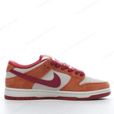 Günstiger Nike SB Dunk Low Pro ‘Orange Rot Weiß’ Schuhe BQ6817-202