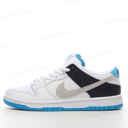 Günstiger Nike SB Dunk Low ‘Weiß Schwarz Blau’ Schuhe BQ6817-101